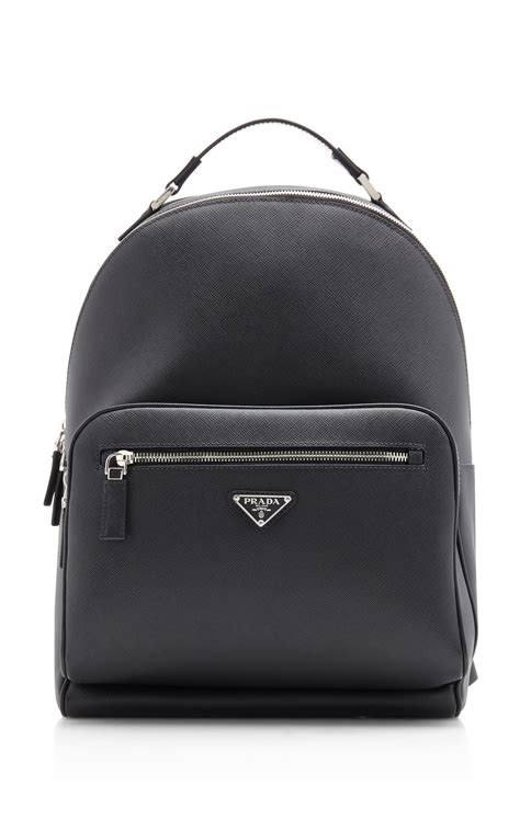 prada black leather backpack|authentic prada backpacks.